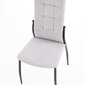 K334, harmaan /mustan värinen 4 tuolin setti hinta ja tiedot | Ruokapöydän tuolit | hobbyhall.fi