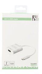 Deltaco USBC-HDMI1, USB, HDMI, 0.1 metrin pituinen sovitin hinta ja tiedot | Adapterit | hobbyhall.fi