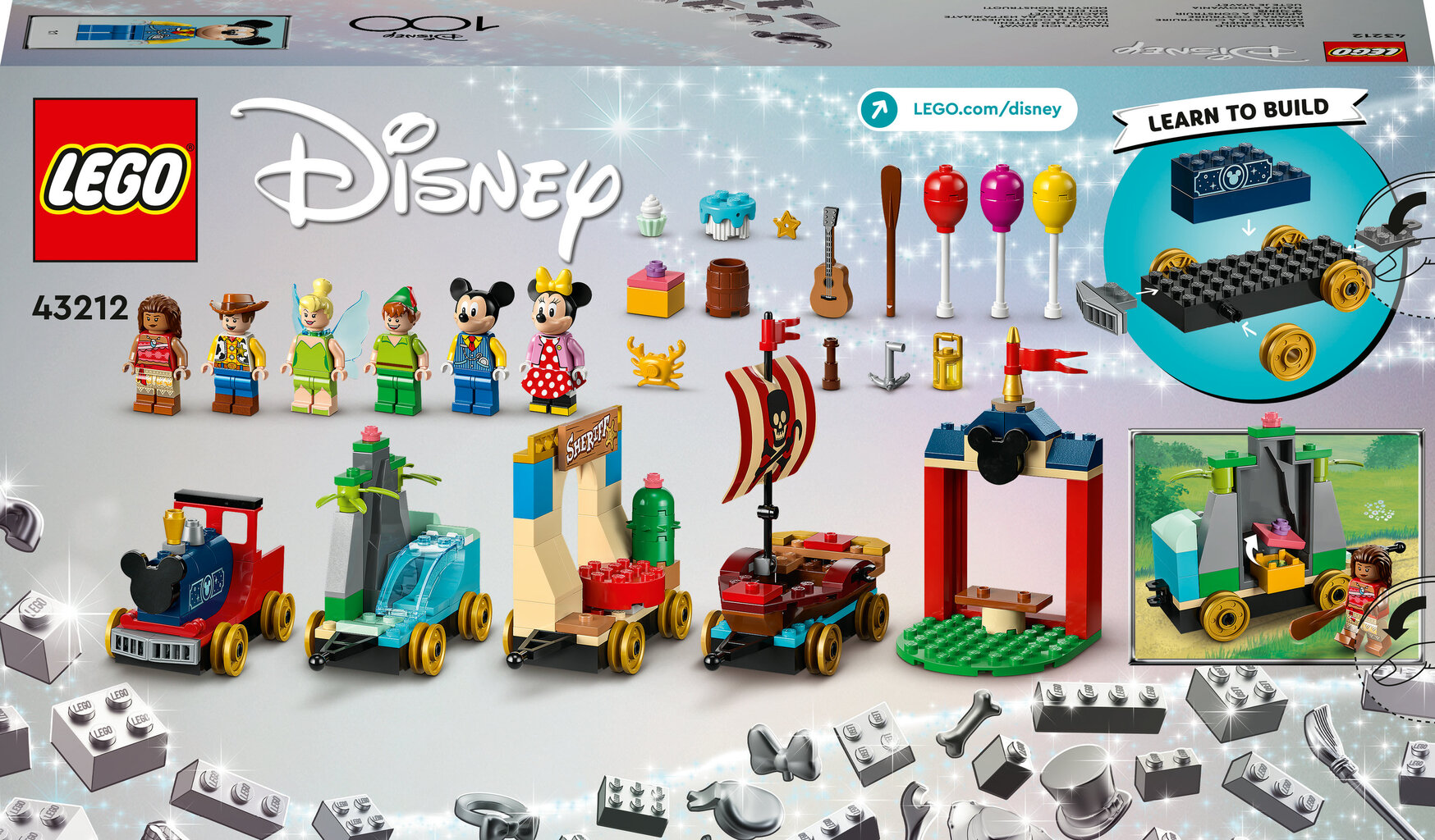 43212 LEGO® Disney Disneyn juhlajuna hinta ja tiedot | LEGOT ja rakennuslelut | hobbyhall.fi