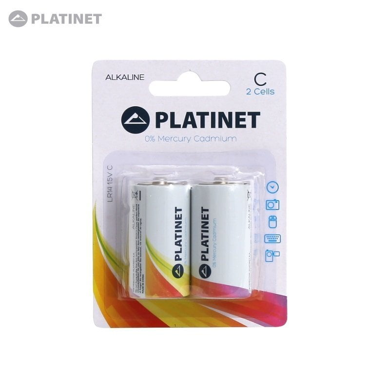 Pienjänniteparistot Platinet C 1.5V 2xLR14 hinta ja tiedot | Paristot | hobbyhall.fi