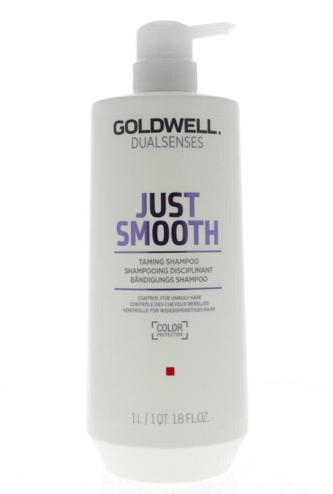 Shampoo kurittomille hiuksille Goldwell Just Smooth Taming Shampoo 1000ml hinta ja tiedot | Shampoot | hobbyhall.fi