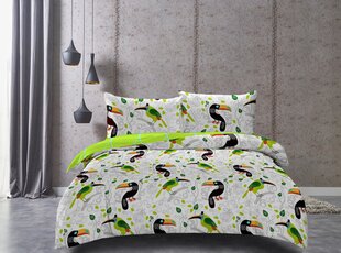 DecoKing Ducato Collection Toucan, 2-osainen pussilakanasetti, 135x200 cm hinta ja tiedot | Pussilakanat ja tyynyliinat | hobbyhall.fi