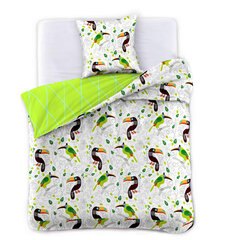 DecoKing Ducato Collection Toucan, 2-osainen pussilakanasetti, 135x200 cm hinta ja tiedot | Pussilakanat | hobbyhall.fi