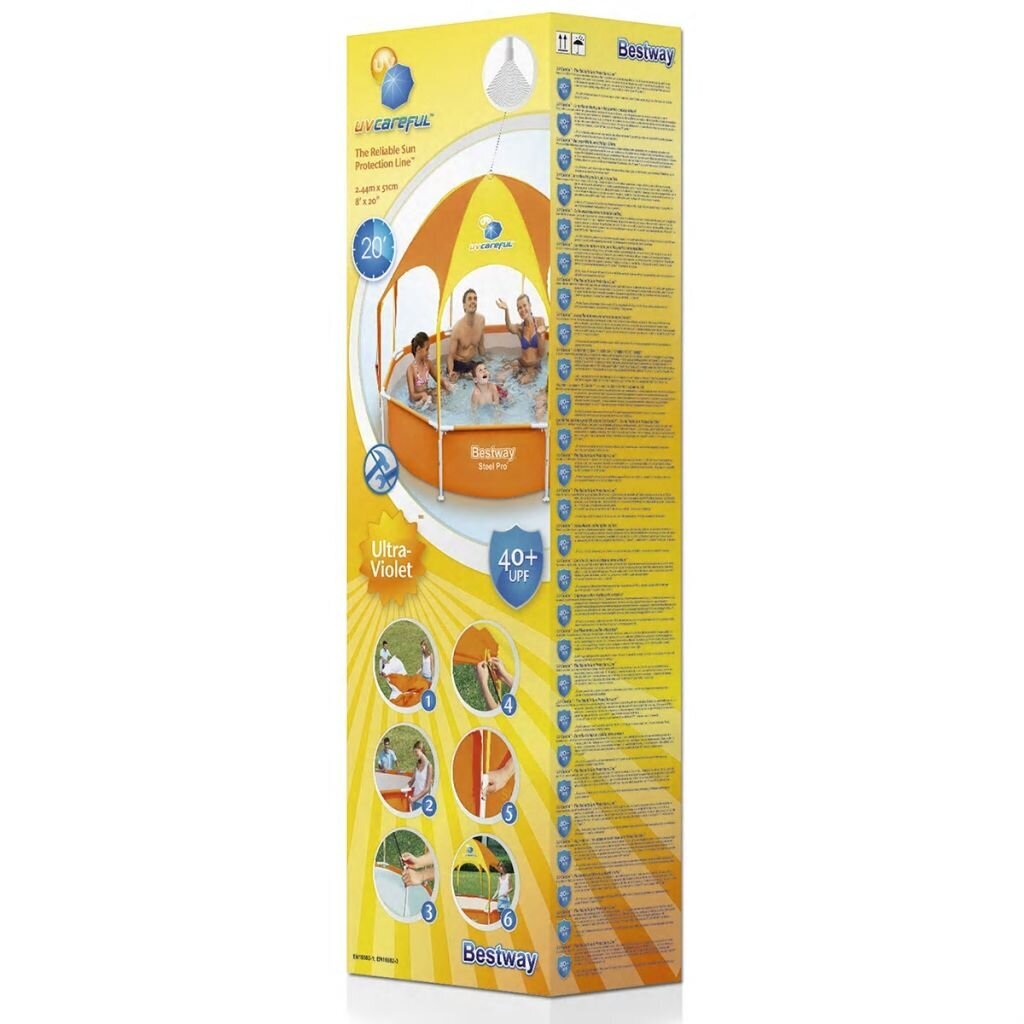 Bestway Splash-in-Shade allas 244 cm x 51 cm 56432 56432 hinta ja tiedot | Uima-altaat | hobbyhall.fi