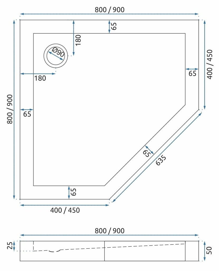 Suihkualusta Rea Diamond White, 80x80, 90x90 cm hinta ja tiedot | Suihkualtaat | hobbyhall.fi