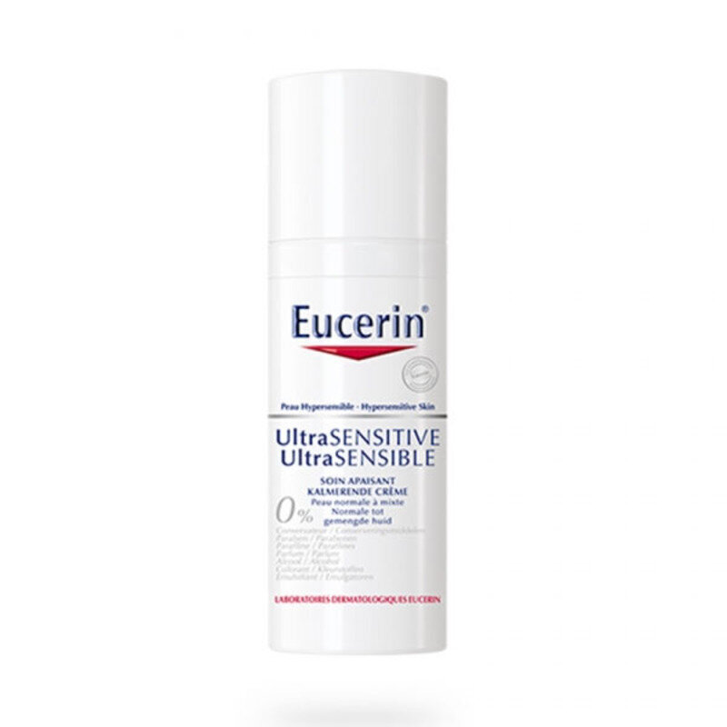 Rauhoittava voide Eucerin Ultra Sensitive Normaalille iholle sekaiholle (50 ml) (50 ml) hinta ja tiedot | Kasvovoiteet | hobbyhall.fi