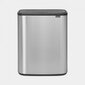 Jäteastia Brabantia, Bo Touch Bin 2x30L, Matt Steel FPP hinta ja tiedot | Roska-astiat | hobbyhall.fi