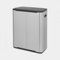 Jäteastia Brabantia, Bo Touch Bin 2x30L, Matt Steel FPP hinta ja tiedot | Roska-astiat | hobbyhall.fi