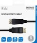 DEltaco, DisplayPort, 4K UHD, 21.6 Gb/s, 3 m hinta ja tiedot | Kaapelit ja adapterit | hobbyhall.fi