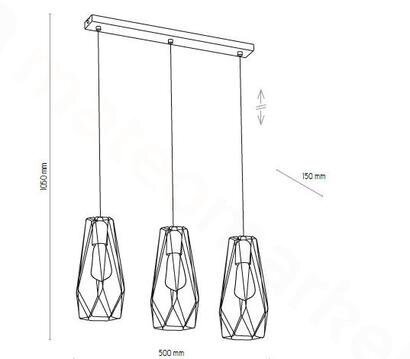 Riippuvalaisin TK Lighting Lugo 2549 hinta ja tiedot | Riippuvalaisimet | hobbyhall.fi