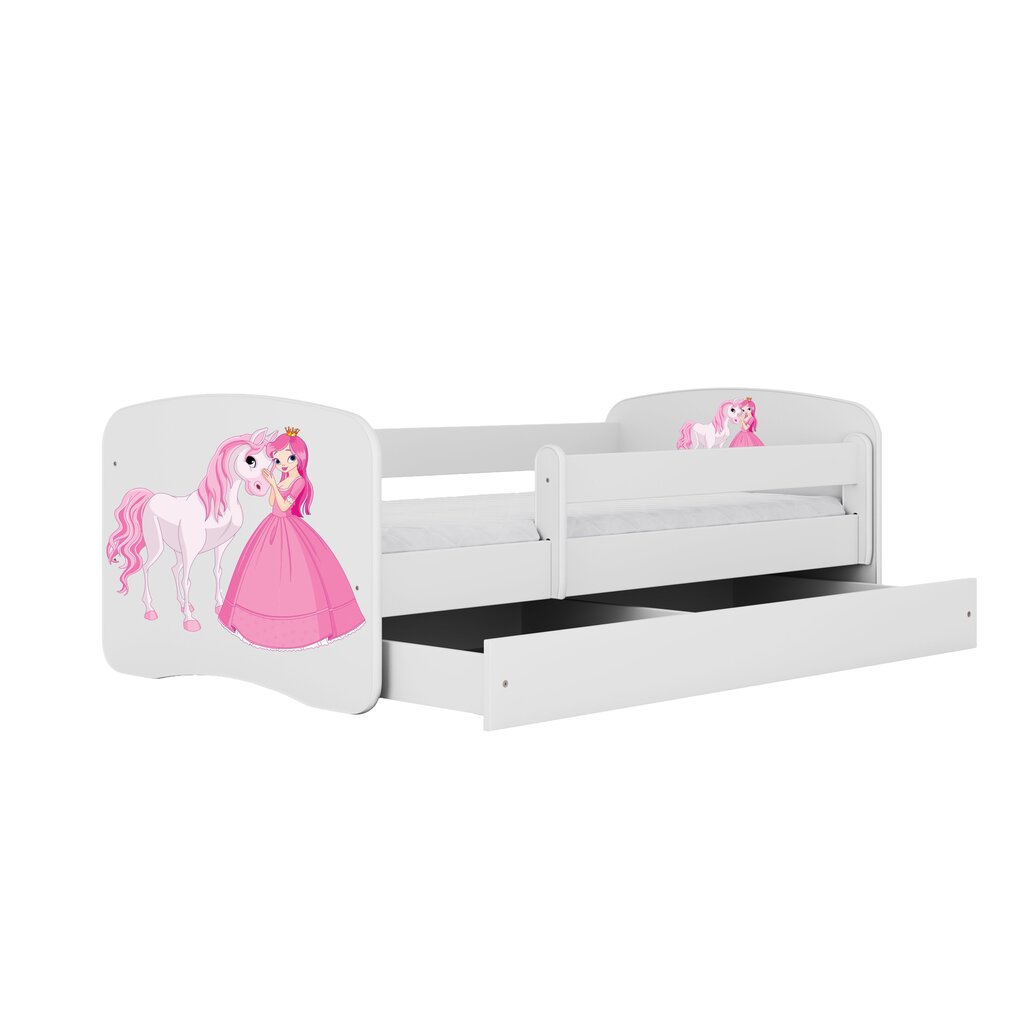 Lasten sänky patjalla Kocot Kids Babydreams, 80x160 cm, valkoinen hinta ja tiedot | Lastensängyt | hobbyhall.fi