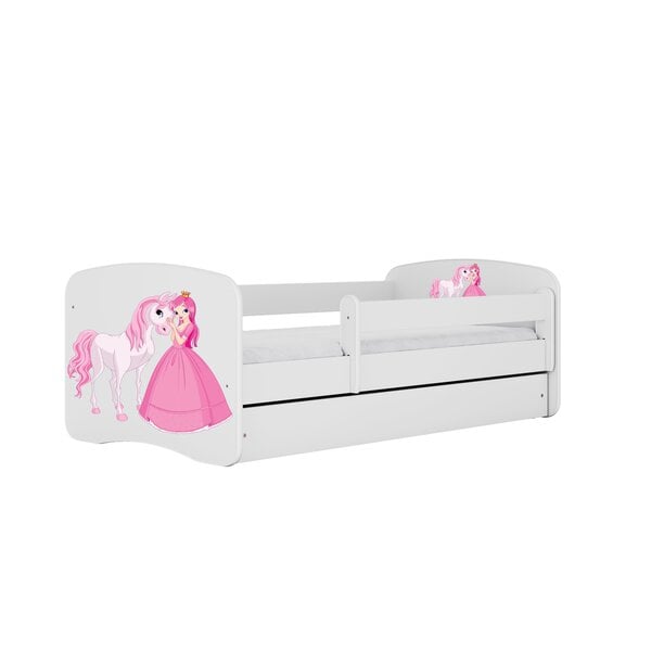 Lasten sänky patjalla Kocot Kids Babydreams, 80x180 cm, valkoinen