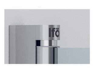 Puolipyöreä suihkukaappi Ifö Space SBNK 900 H Hopea, kirkas lasi hinta ja tiedot | Suihkuseinät ja -ovet | hobbyhall.fi