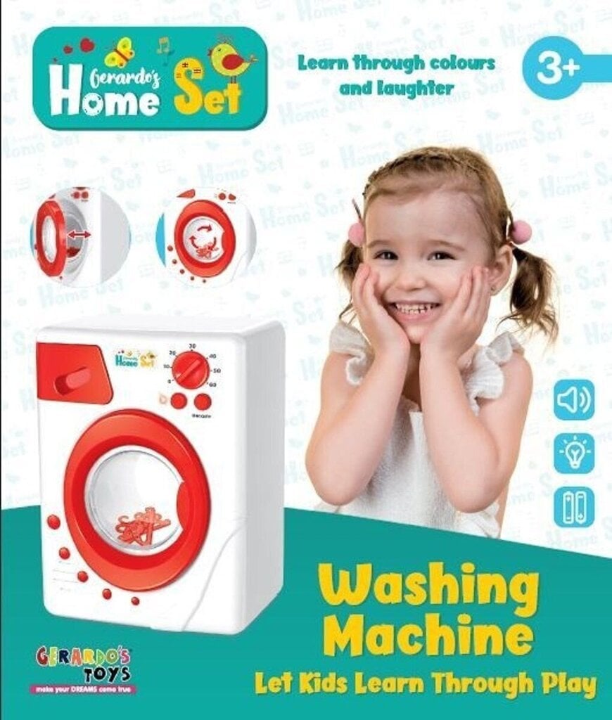 Lasten pesukone Home Set hinta ja tiedot | Tyttöjen lelut | hobbyhall.fi