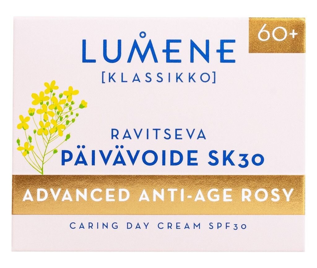 Päivävoide Lumene Classic Advanced Anti-Age Rosy Caring SPF30 50 ml hinta ja tiedot | Kasvovoiteet | hobbyhall.fi