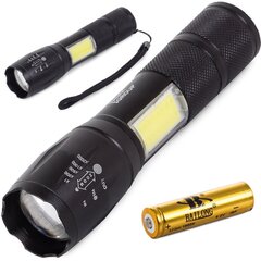 Bailong taktinen LED cree zoom taskulamppu XML T6 COB hinta ja tiedot | Taskulamput ja valonheittimet | hobbyhall.fi