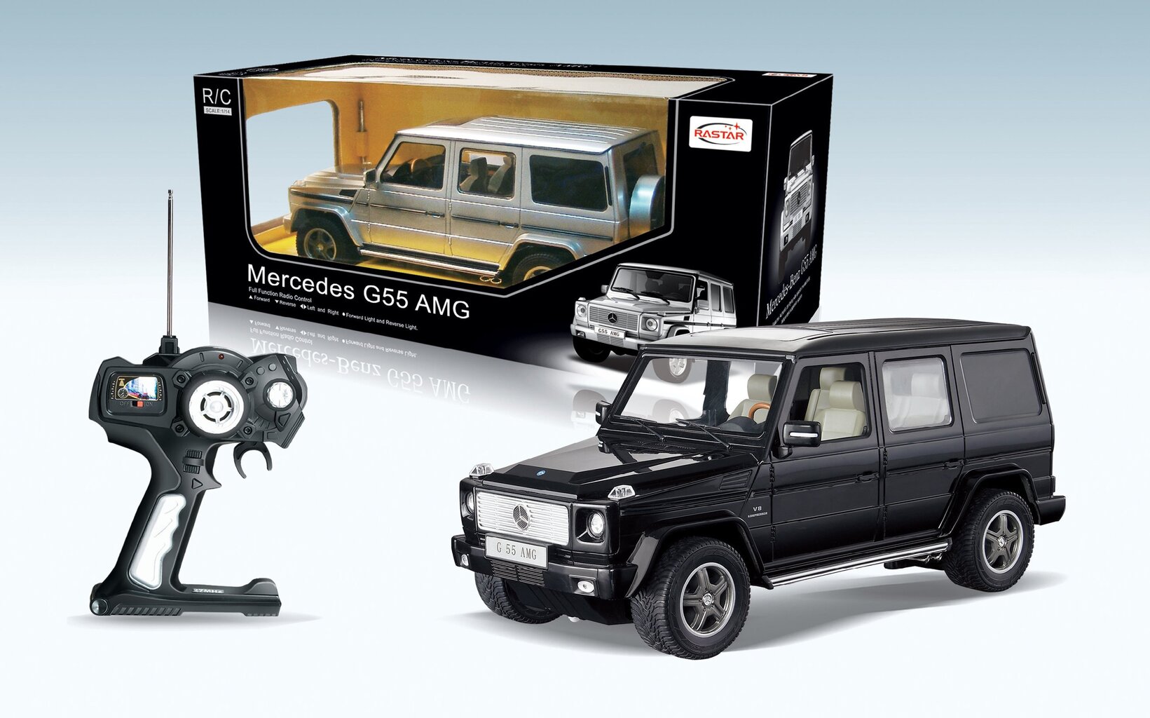 RASTAR auto 1:14 RC Mercedes G55 hinta ja tiedot | Poikien lelut | hobbyhall.fi