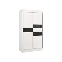 Adrk Furniture Batia 120 cm, valkoisen /harmaan värinen vaatekaappi hinta ja tiedot | Kaapit | hobbyhall.fi