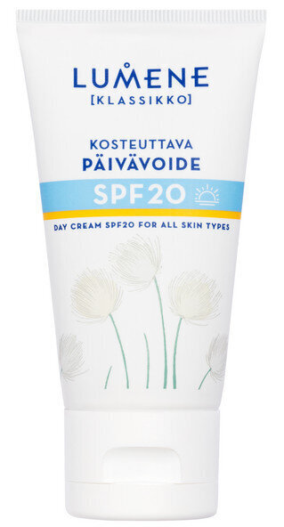 Kasvojen aurinkovoide Lumene Klassikko Face Care Moisturizing Spf20, 50 ml hinta ja tiedot | Kasvovoiteet | hobbyhall.fi