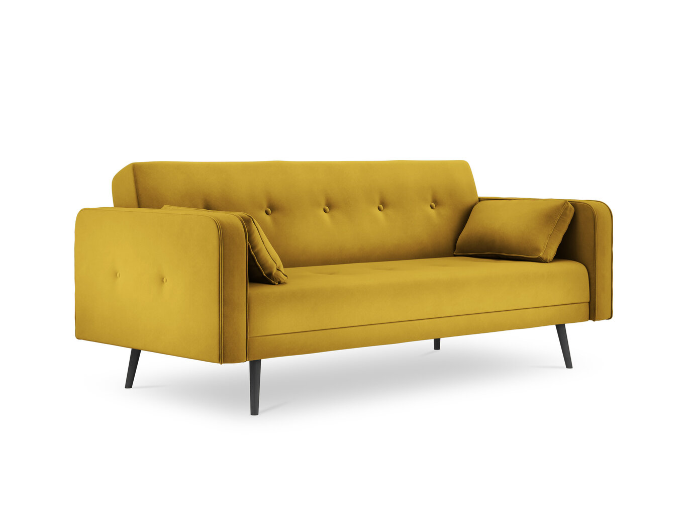 Micadoni Home Jasper 3S, keltaisen värinen sohva hinta ja tiedot | Sohvat ja vuodesohvat | hobbyhall.fi