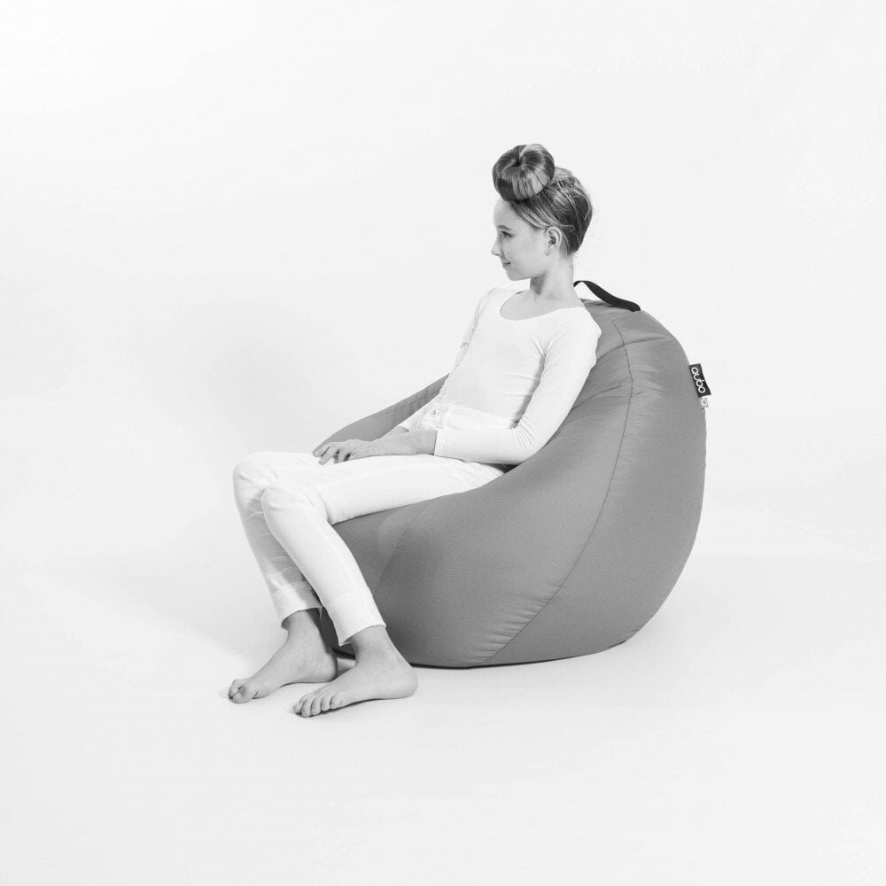 Qubo™ Comfort 80, gobeliinikankainen säkkituoli, hopean värinen hinta ja tiedot | Lasten nojatuolit ja säkkituolit | hobbyhall.fi