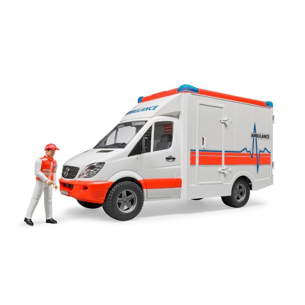 Bruder MB Sprinter ambulanssi kuljettajalla hinta ja tiedot | Poikien lelut | hobbyhall.fi