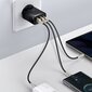 Seinäpikalaturi 30 W 2xUSB + USB-C QC3.0 PD3.0, musta hinta ja tiedot | Puhelimen laturit | hobbyhall.fi