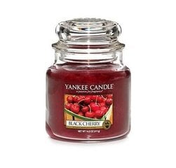 Yankee kynttilä Black Cherry medium hinta ja tiedot | Kynttilät ja kynttilänjalat | hobbyhall.fi