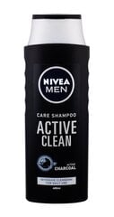 Shampoo Nivea Men Active Clean miehille 400 ml hinta ja tiedot | Nivea Hiustenhoitotuotteet | hobbyhall.fi