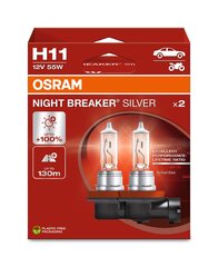 Auton polttimo Osram 64211NBS H11 12V 55W 3200K hinta ja tiedot | Polttimot | hobbyhall.fi