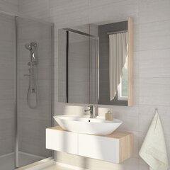 Kylpyhuoneen seinäkaappi Della, tammi hinta ja tiedot | Kylpyhuonekaapit | hobbyhall.fi