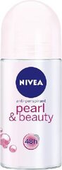 Roll-on deodorantti Nivea Pearl & Beauty, 50 ml hinta ja tiedot | Deodorantit | hobbyhall.fi