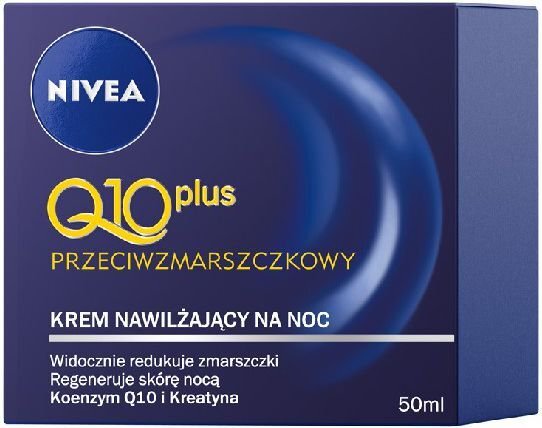 Yövoide ryppyjä vastaan Nivea Q10 Plus Anti-wrinkle moisturizing, 50 ml hinta ja tiedot | Kasvovoiteet | hobbyhall.fi
