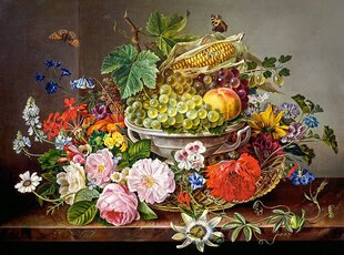 Castorland palapeli Still Life with Flowers and Fruit Basket, 2000 palaa hinta ja tiedot | Palapelit | hobbyhall.fi