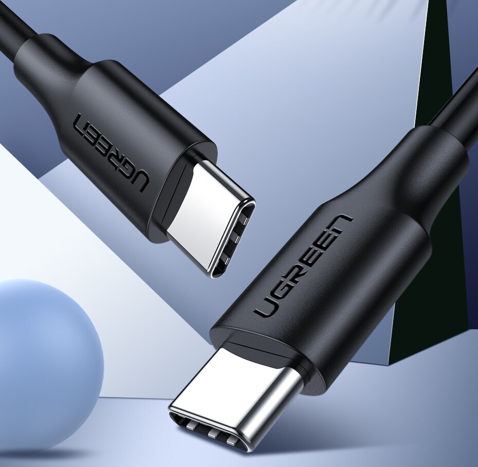 Ugreen US287 USB-C-kaapeli 0,5 m musta hinta ja tiedot | Puhelinkaapelit | hobbyhall.fi