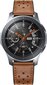 Tech-Protect Leather Samsung Galaxy Watch 46MM, ruskea hinta ja tiedot | Älykellojen ja aktiivisuusrannekkeiden lisätarvikkeet | hobbyhall.fi
