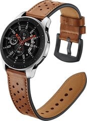 Tech-Protect Leather Samsung Galaxy Watch 46MM, ruskea hinta ja tiedot | Älykellojen ja aktiivisuusrannekkeiden lisätarvikkeet | hobbyhall.fi