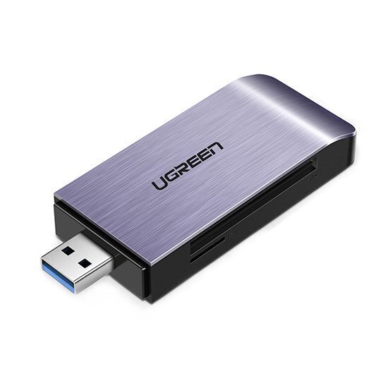 SD-kortinlukija Ugreen USB 3.0 SD / micro, harmaa (50541) hinta ja tiedot | Adapterit | hobbyhall.fi