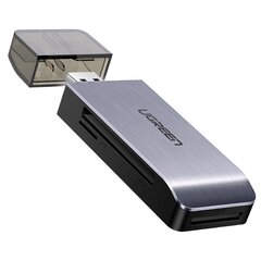 SD-kortinlukija Ugreen USB 3.0 SD / micro, harmaa (50541) hinta ja tiedot | Adapterit | hobbyhall.fi