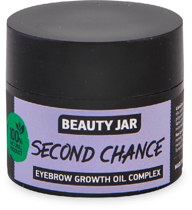 Kulmakarvojen kasvuöljy Second Chance 15ml, Beauty Jar hinta ja tiedot | Kasvoöljyt ja seerumit | hobbyhall.fi