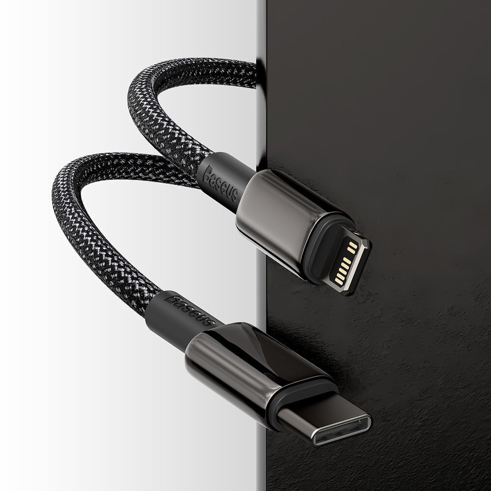 Kaapeli Baseus USB Type C - Lightning 20 W 1 m 6953156232037 hinta ja tiedot | Puhelinkaapelit | hobbyhall.fi