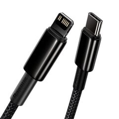 Kaapeli Baseus USB Type C - Lightning 20 W 1 m 6953156232037 hinta ja tiedot | Puhelinkaapelit | hobbyhall.fi