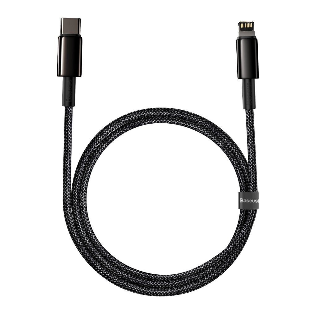 Kaapeli Baseus USB Type C - Lightning 20 W 1 m 6953156232037 hinta ja tiedot | Puhelinkaapelit | hobbyhall.fi