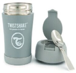 Twistshake termospullo ruostumatonta terästä 350 ml Harmaa hinta ja tiedot | Termosastiat ja lämpöpussit | hobbyhall.fi