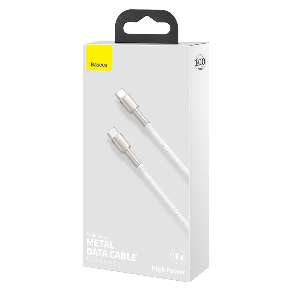 Kaapeli Baseus USB Type C - USB Type C 100 W 1 m 20210316150659 hinta ja tiedot | Puhelinkaapelit | hobbyhall.fi