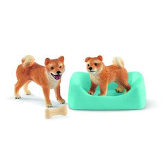 Schleich Farm World Shiba Inu Koiraemo Ja Pentu hinta ja tiedot | Poikien lelut | hobbyhall.fi