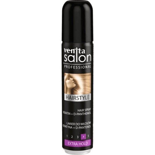 Venita Salon Professional Hair Spray Extra Hold - hiuslakka keratiinilla, 75 ml hinta ja tiedot | Kampaamotuotteet | hobbyhall.fi