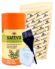 Sattva Ayurveda kirkkaanpunainen kasviperäinen hiusväri, 150 g hinta ja tiedot | Hiusvärit | hobbyhall.fi