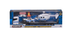 Teamsterz metallinen helikopterin kuljetusrekka -setti, 7,5 cm hinta ja tiedot | Poikien lelut | hobbyhall.fi