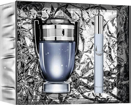 Paco Rabanne Invictus Eau De Toilette Spray -miesten setti, 100ml, 2 kpl hinta ja tiedot | Miesten hajuvedet | hobbyhall.fi